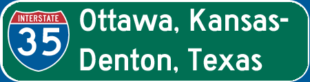 I-35: Ottawa Kansas - Denton Texas